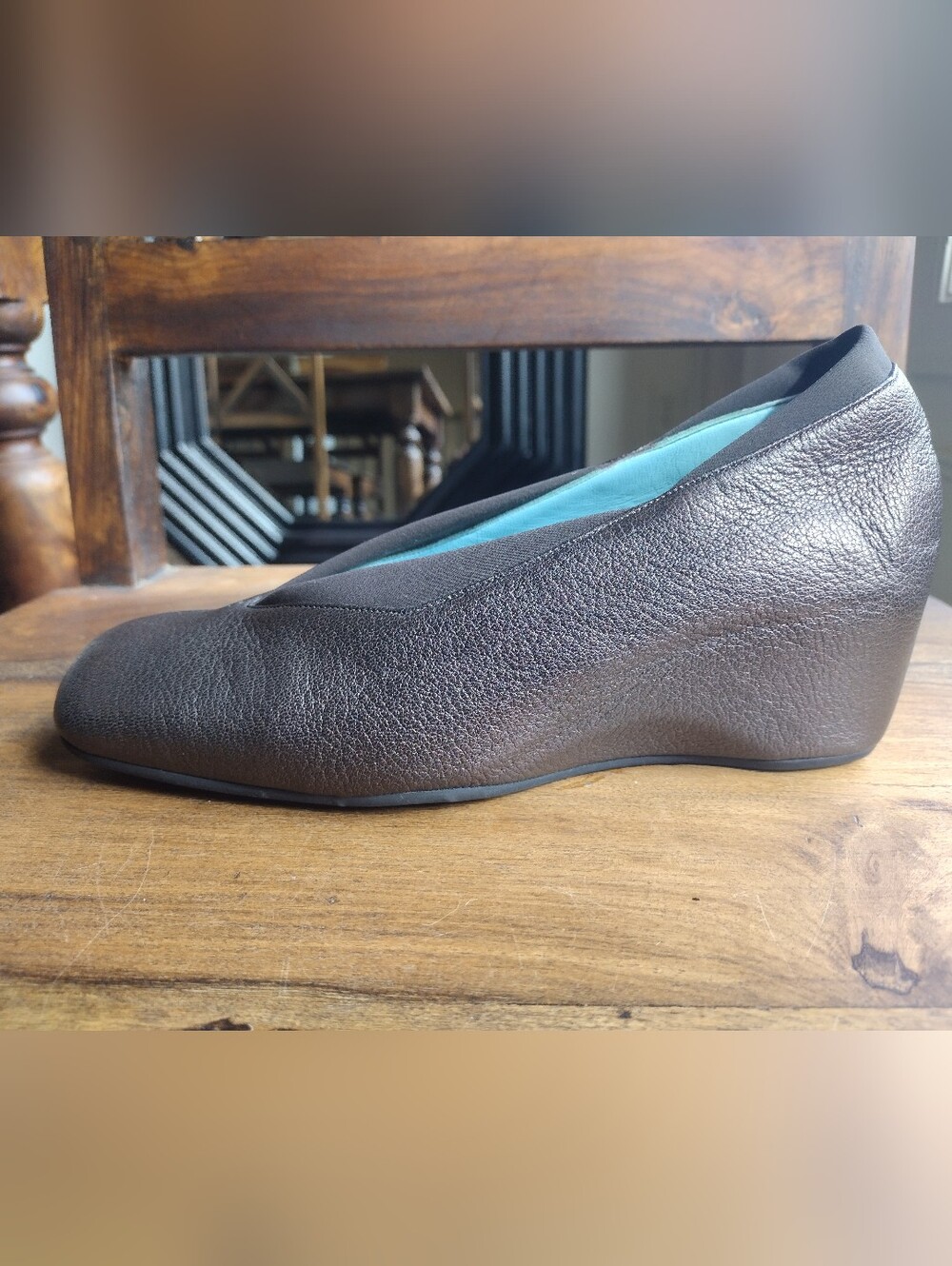 Thierry Rabotin Bronze Leather Shoes Size 37 (6.5-7)